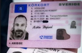 Nopirkt zviedru Autovadītāja apliecība